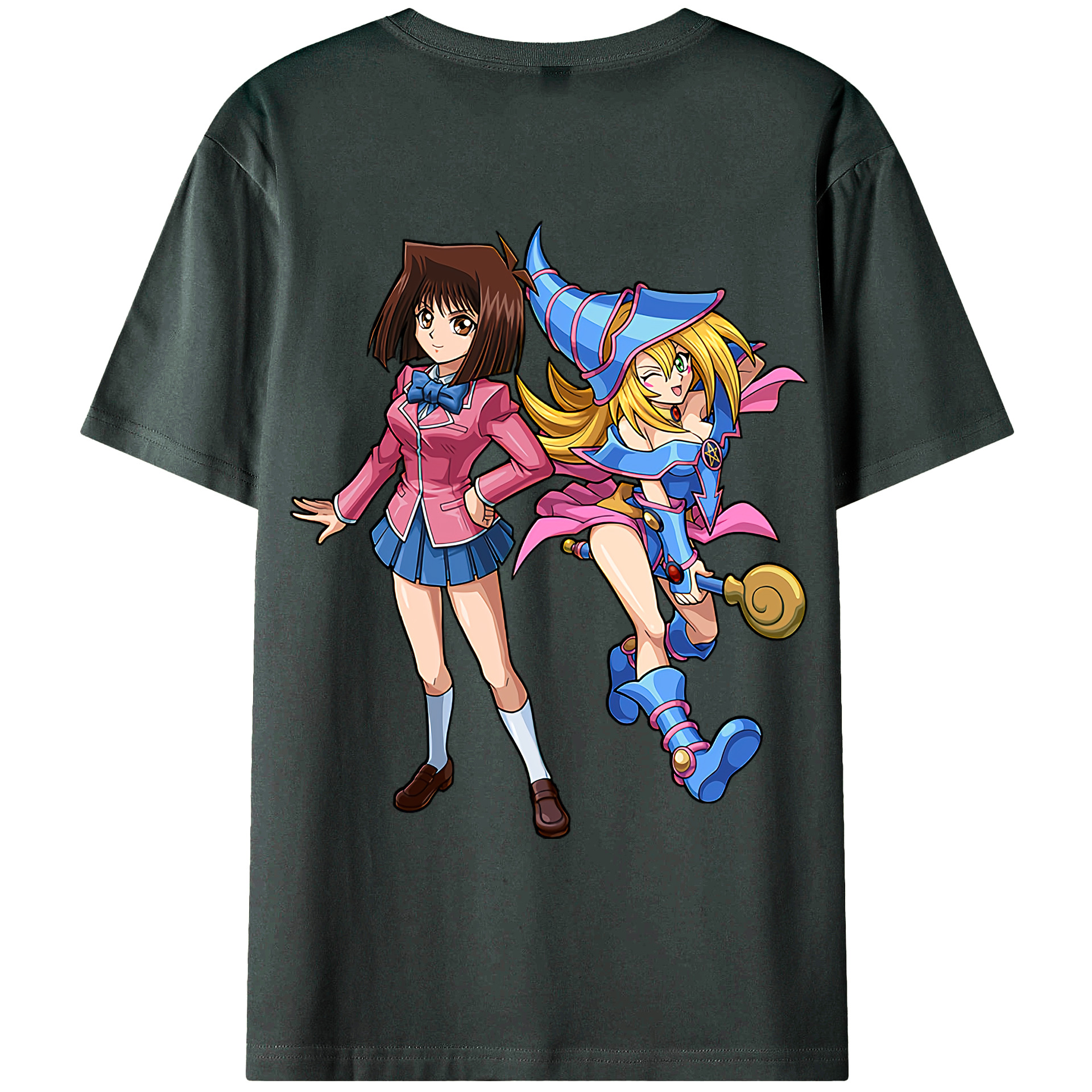 （画像用） 遊☆戯☆王 Yu-Gi-Oh! 綿100％ メンズ半袖Tシャツ（バックプリント） 通気性